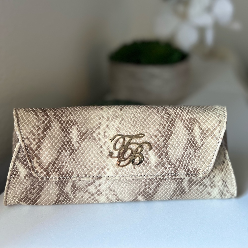Ted Baker Snakeskin Print Clutch